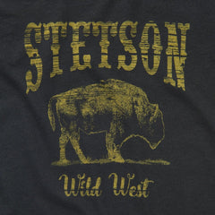 Bison Graphic Tee Black | Women Stetson Tees