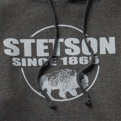 Bison Hoodie Grey | Men Stetson Sweaters & Hoodies