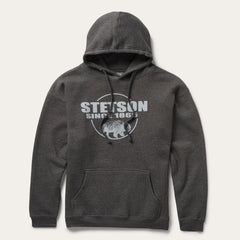 Bison Hoodie Grey | Men Stetson Sweaters & Hoodies