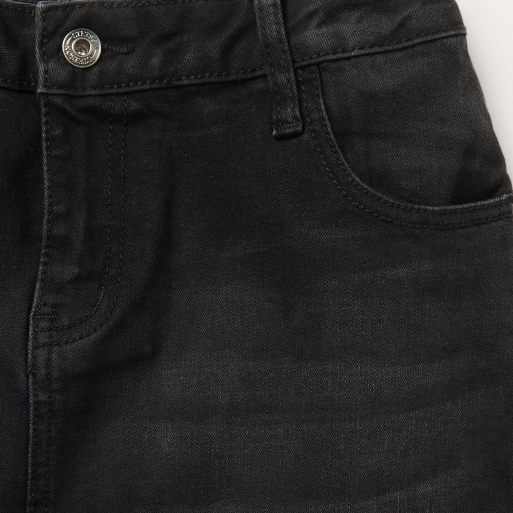 Black Denim 5-Pocket Skirt Black | Women Stetson Skirts & Shorts