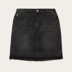 Black Denim 5-Pocket Skirt Black | Women Stetson Skirts & Shorts