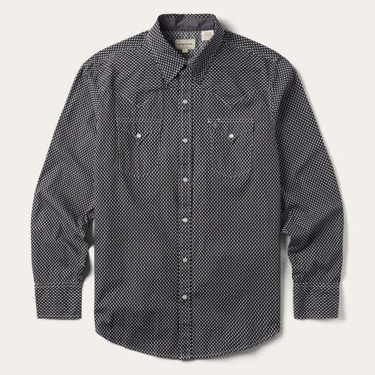 Black Diamond Shirt Black | Men Stetson Modern Cut