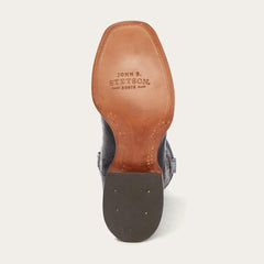 Black Falls Alligator Cowboy Boot Black | Men Stetson Exotics