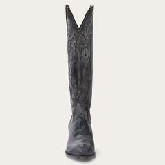 Blair Corded Side Zip Cowboy Boot Black | Women Stetson Western