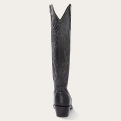 Blair Corded Side Zip Cowboy Boot Black | Women Stetson Western