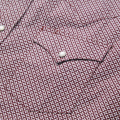 Blue Four Point Geo Print Western Shirt Blue | Men Stetson Western Shirts