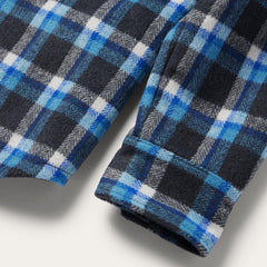 Blue Plaid Quilted Shirt Jacket Blue | Men Stetson Flannel Shirts