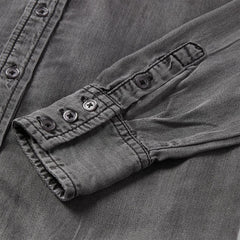 Boyfriend Fit Denim Shirt Washed Black | Women Stetson Denim Shirts