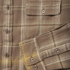 Brown Flannel Button-Front Shirt Brown | Men Stetson Flannel Shirts