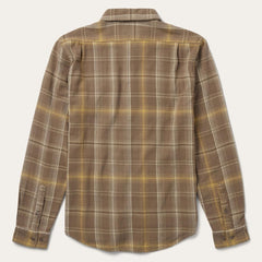 Brown Flannel Button-Front Shirt Brown | Men Stetson Modern Cut