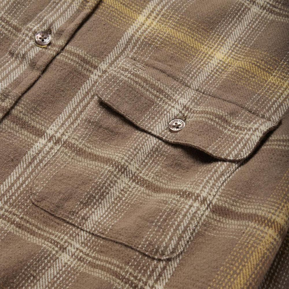 Brown Flannel Button-Front Shirt Brown | Men Stetson Modern Cut