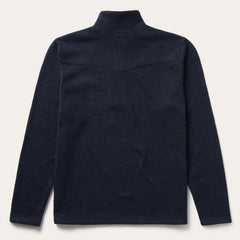Button-Front Blue Pullover Knit Sweater Blue | Men Stetson Sweaters & Hoodies