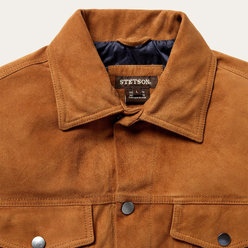 Classic Suede Jacket Tan | Men Stetson Jackets