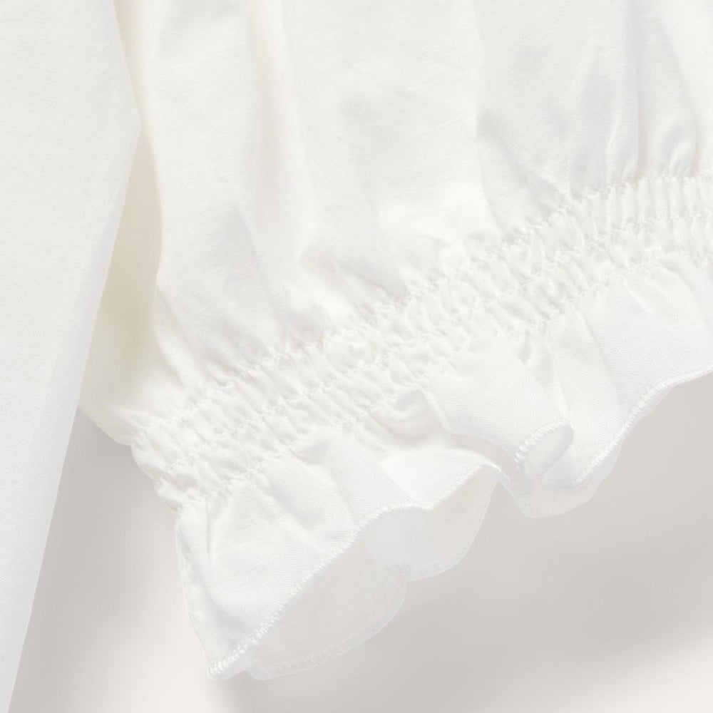 Cotton Voile Peasant Blouse White | Women Stetson Blouses