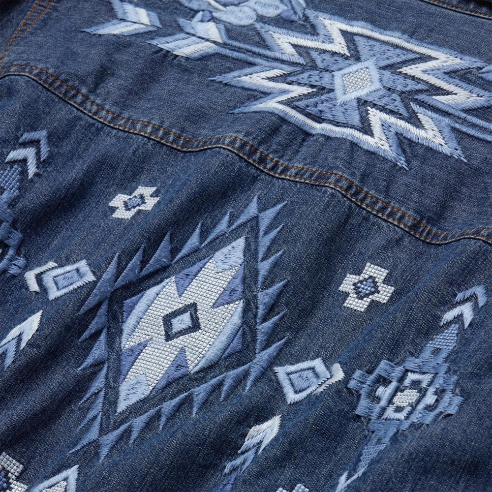 Dark Blue Denim Shirt Dress Blue | Women Stetson Mini