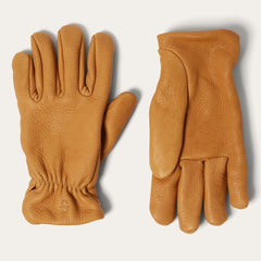 Deerskin Roper Glove - Lined Saddle Tan | Men Stetson Gloves