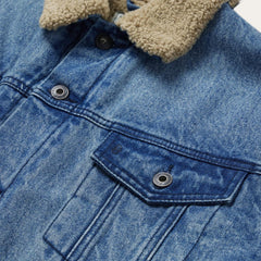 Denim Sherpa Jacket Blue | Men Stetson Jackets