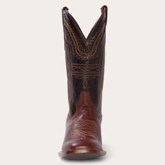 Denver Brown Goat Hand Stitched Cowboy Boot Brown | Men Stetson Western
