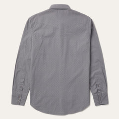 Diamond Print Western Shirt Grey | Men Stetson Western Shirts