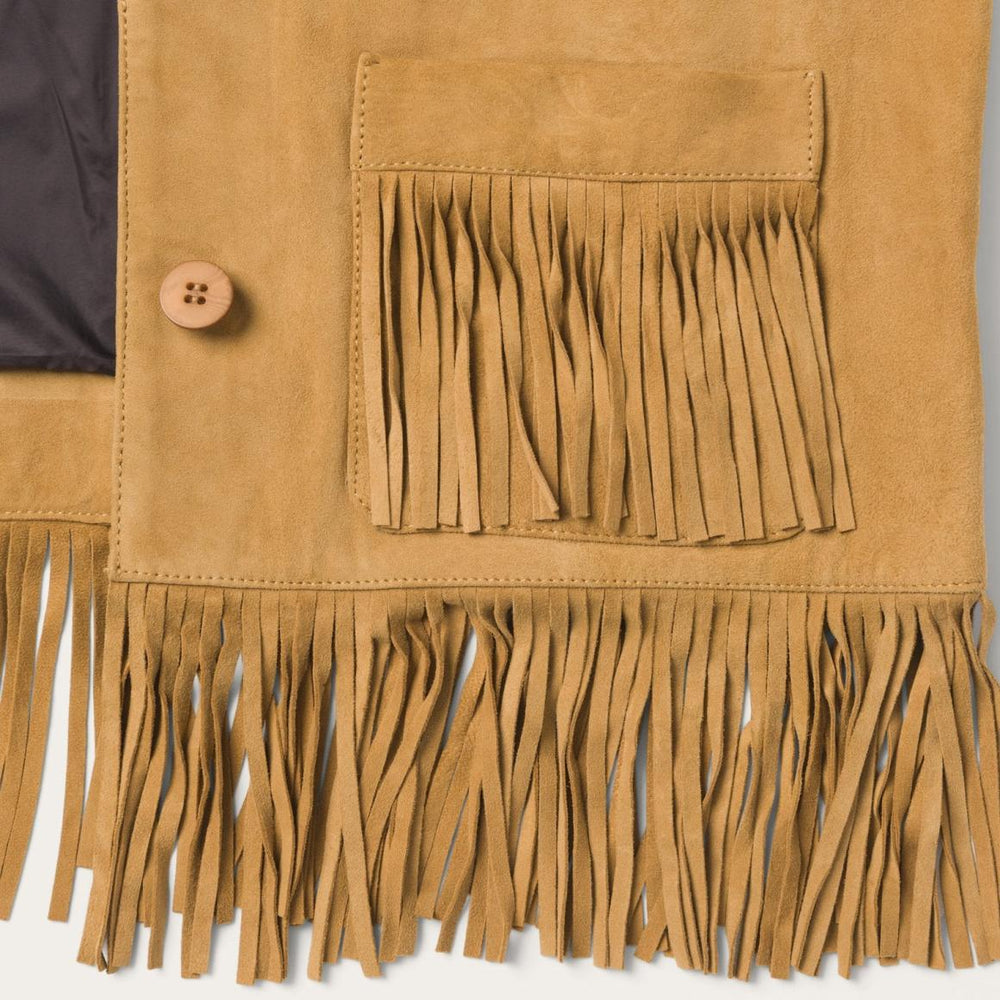 Fringe Suede Jacket Tan | Women Stetson Fringe Jackets