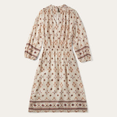 Gaucho Herringbone Dress White | Women Stetson Midi