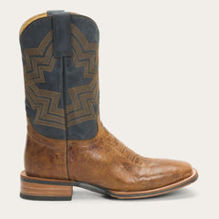 Goddard Burnished Blue & Brown Leather Boot Brown | Men Stetson Western