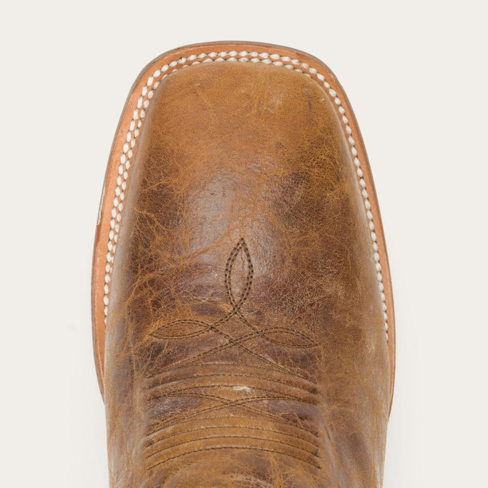 Goddard Burnished Blue & Brown Leather Boot Brown | Men Stetson Western