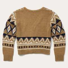 Gold Aztec Cardigan Yellow | Women Stetson Sweaters