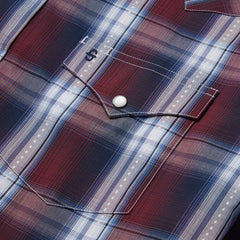 Good Luck Plaid Western Shirt Wine | Men Stetson Classic Cut