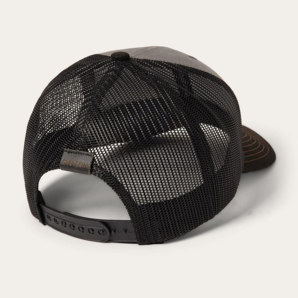 Grey Heritage Script Trucker Cap Grey | Men/Women Stetson Caps & Truckers