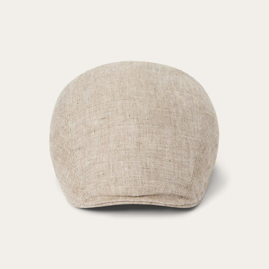 Herringbone Linen Ivy Cap Beige Herringbone | Men/Women Stetson Caps & Truckers