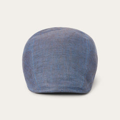 Herringbone Linen Ivy Cap Blue Herringbone | Men/Women Stetson Caps & Truckers