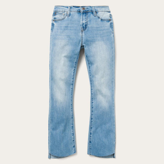 High Waist Flare Crop Jean Blue | Women Stetson Denim