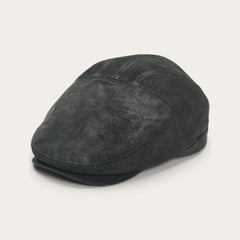 Hood Weathered Leather Ivy Cap Black | Men/Women Stetson Caps & Truckers
