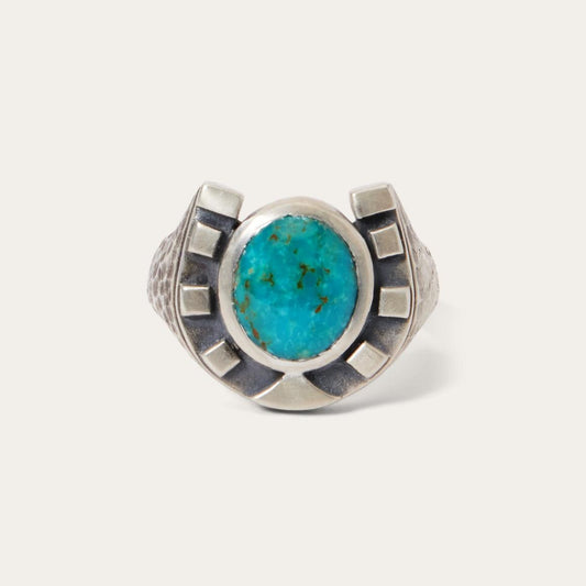 Horseshoe Ring With Turquoise | Men/Women Stetson Jewelry