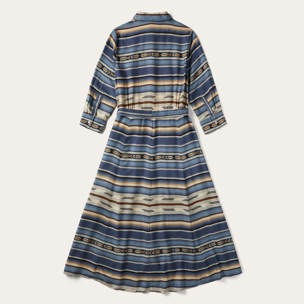 Indigo Serape Print Dress Blue | Women Stetson Midi