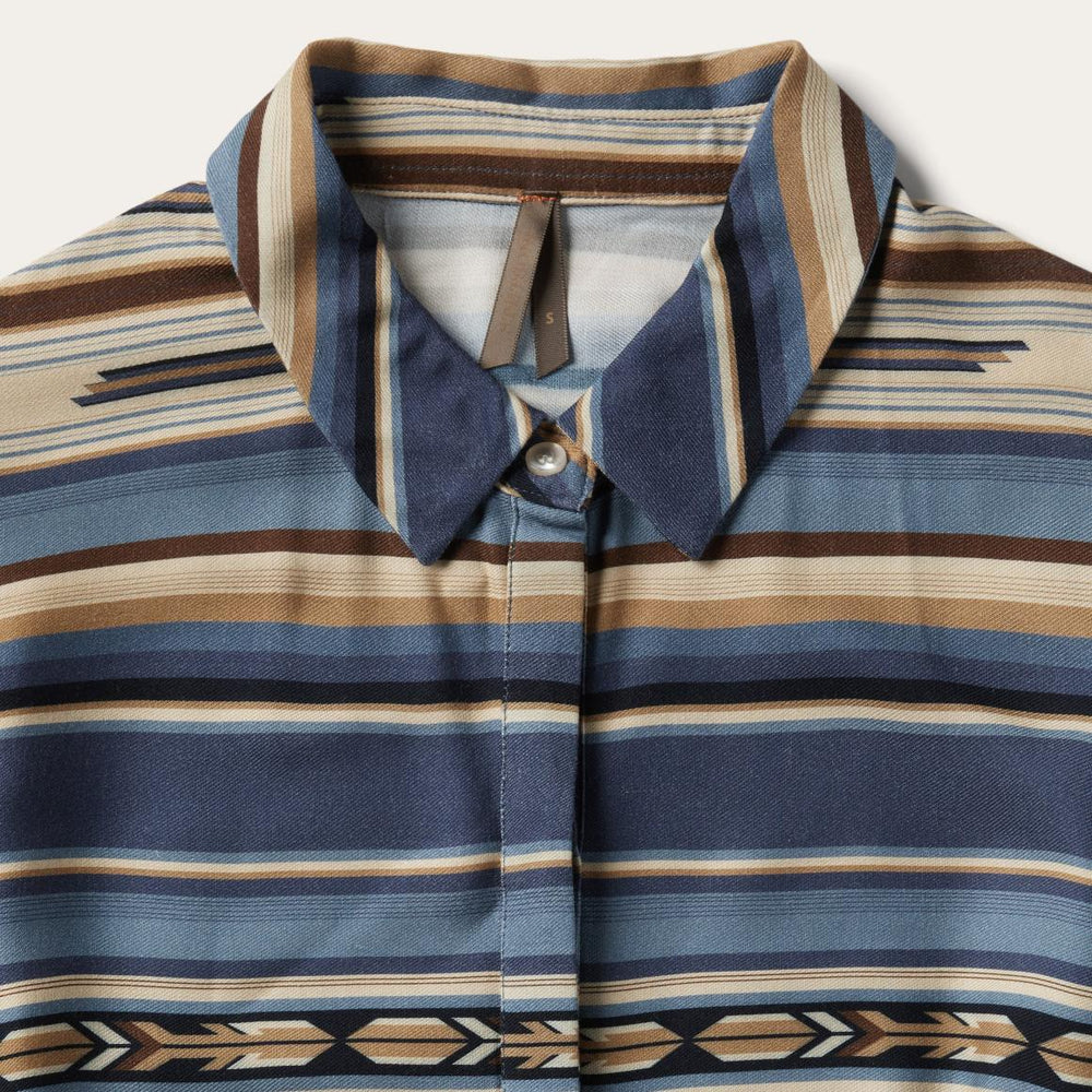 Indigo Serape Print Dress Blue | Women Stetson Midi