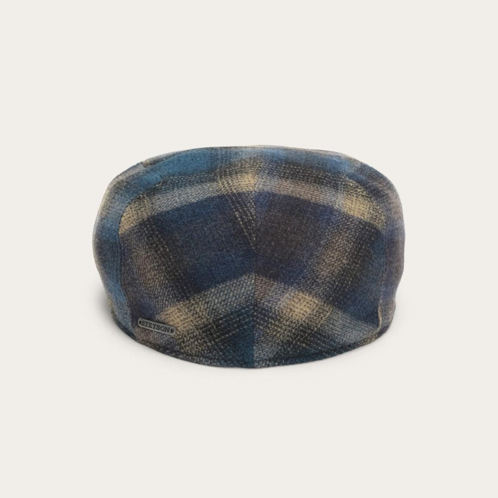Ivy Virgin Wool Cap Blue Beige Check | Men/Women Stetson Caps & Truckers