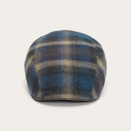 Ivy Virgin Wool Cap Blue Beige Check | Men/Women Stetson Caps & Truckers