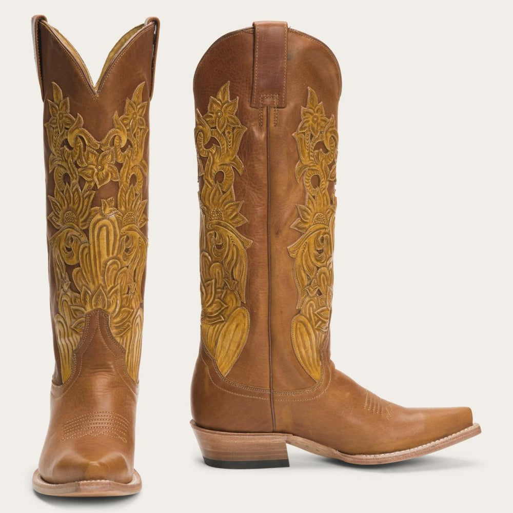 Jules Hand Tooled Leather Boot Brown | Women Stetson Western