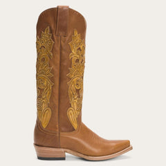Jules Hand Tooled Leather Boot Brown | Women Stetson Western