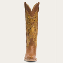 Jules Hand Tooled Leather Boot Brown | Women Stetson Western