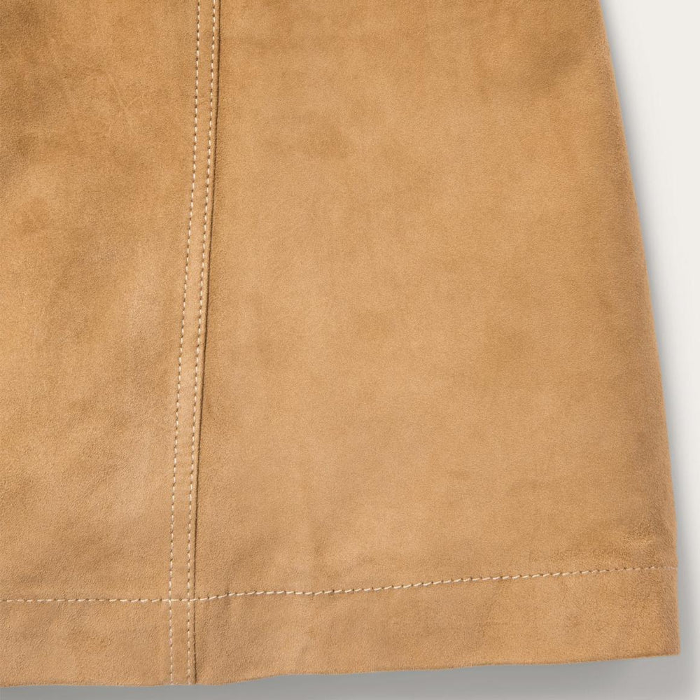Lamb Suede Gored Skirt Brown | Women Stetson Skirts & Shorts