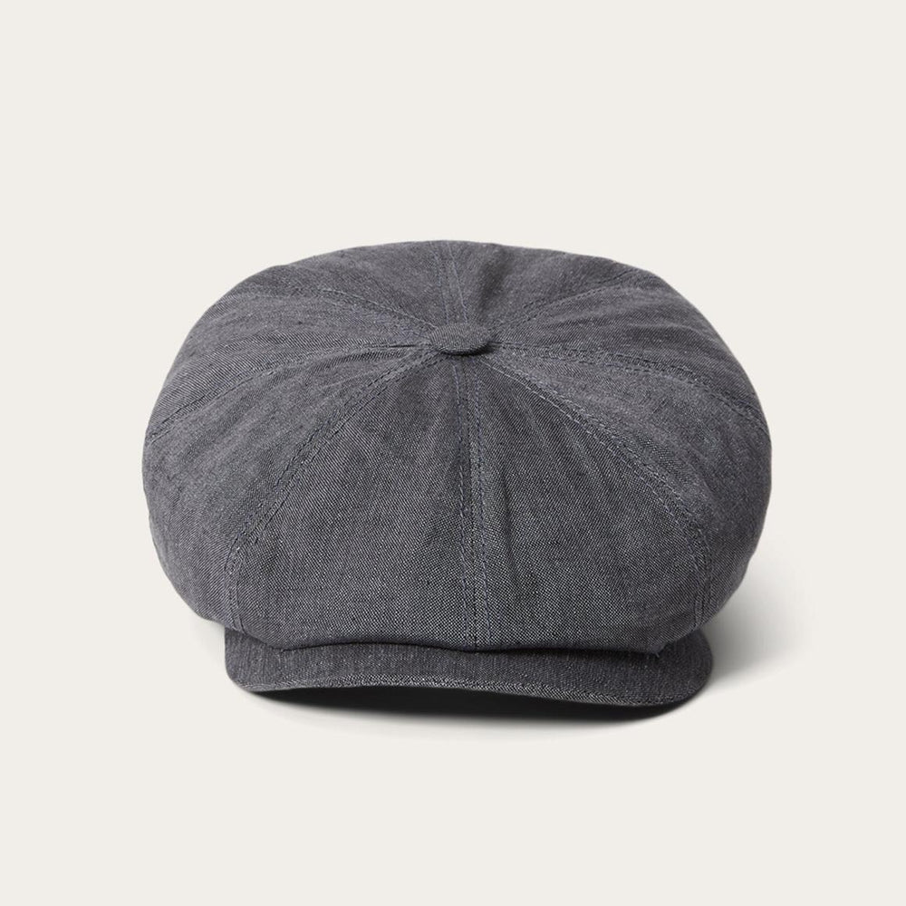 Linen Hatteras Newsboy Grey | Men/Women Stetson Caps & Truckers