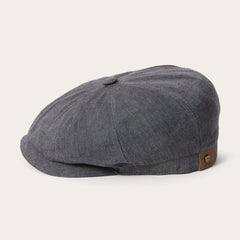 Linen Hatteras Newsboy Grey | Men/Women Stetson Caps & Truckers