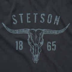 Longhorn Graphic Tee Black | Men Stetson Tees