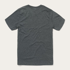 Longhorn Graphic Tee Grey | Men Stetson Tees