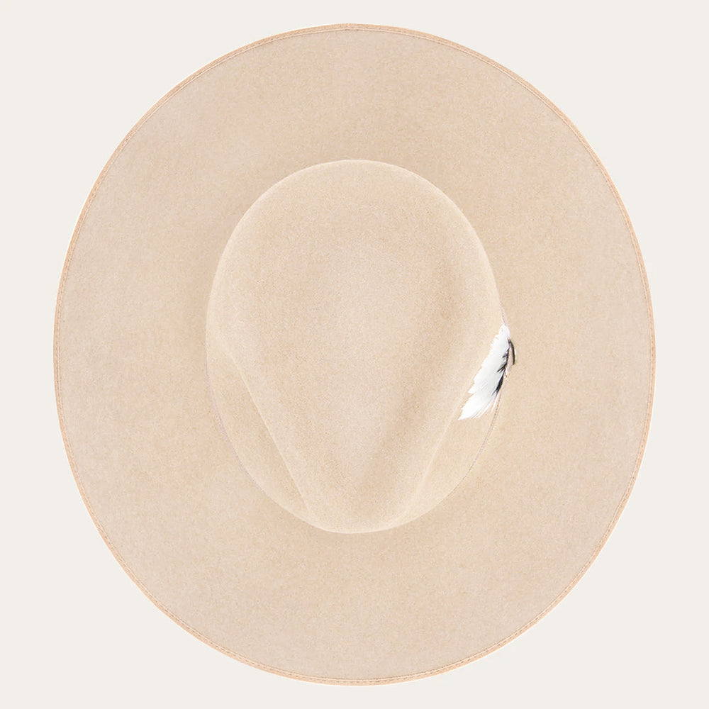 Midtown Wide Flat Brim Hat Bone | Men/Women Stetson Fedora