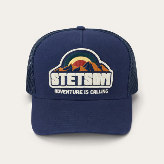 Mountain Sunset Trucker Cap Navy | Men/Women Stetson Caps & Truckers