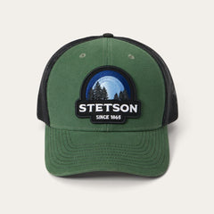 Olive Sunset Trucker Cap Olive | Men/Women Stetson Caps & Truckers